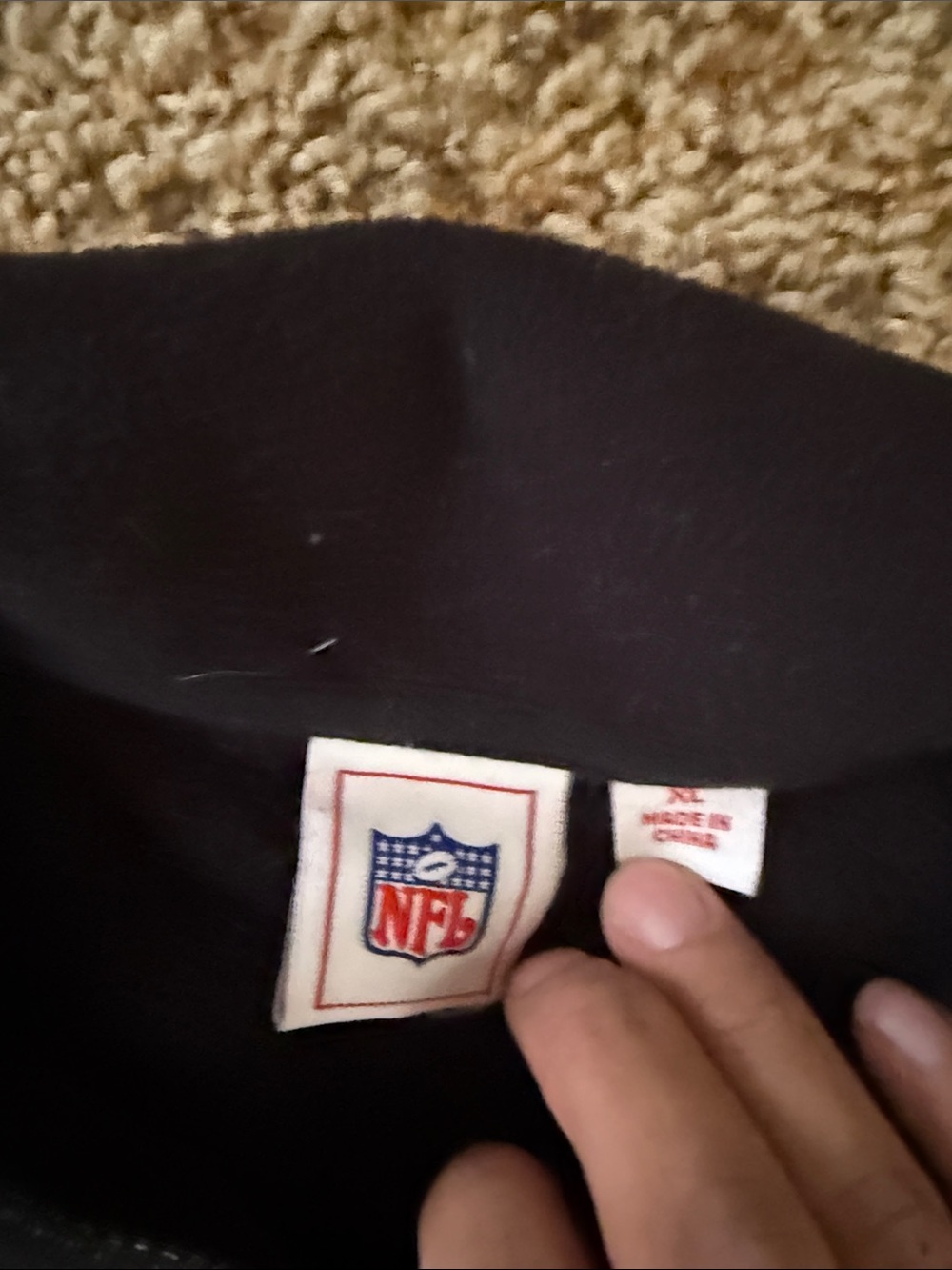 NFL Black Full-Zip Polyester Jacket - Picture 2 of 3